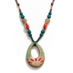 Boho flower Necklace N1901